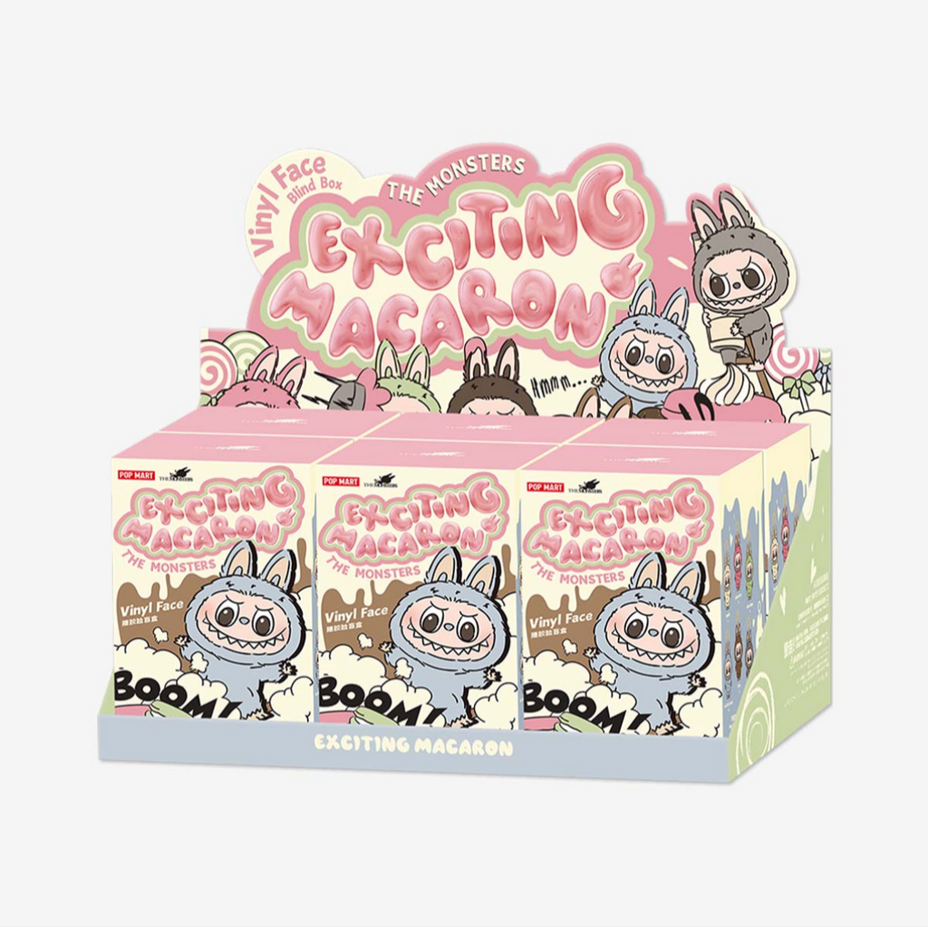 THE MONSTERS (Labubu) Exciting Macarioh Series-Vinyl Plush Pendant Blind Bo